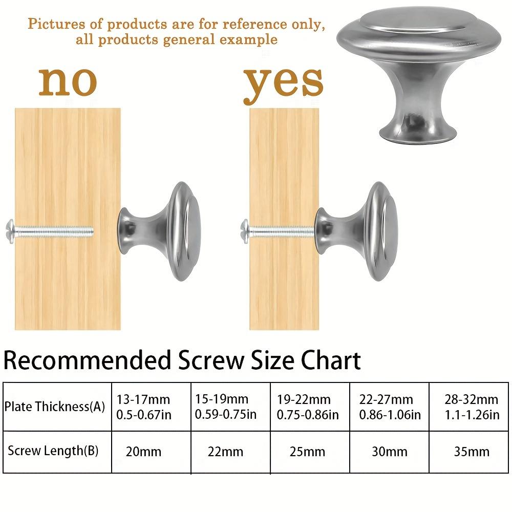 20 шт., ручки для кухонного шкафа, матовый металлический ящик из нержавеющей стали, ручки для выдвижных ящиков, ручки для комода для спальни с винтами двух размеров, с отверткой
