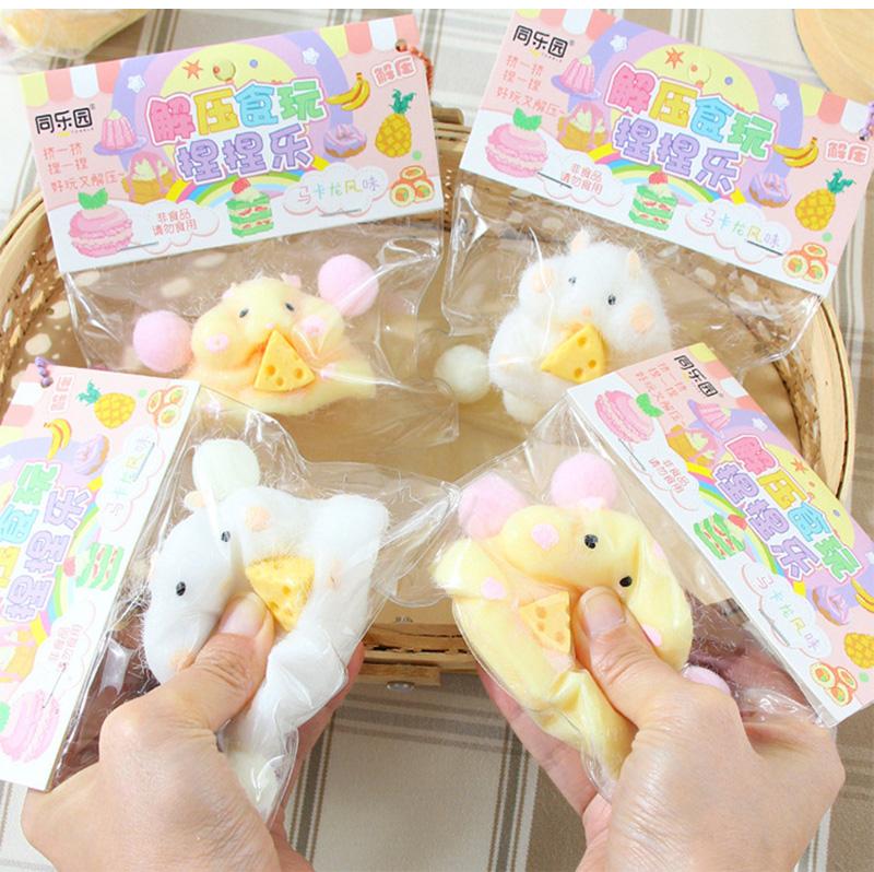 Мультяшный хомяк, сжимающий игрушки, плюшевая кошачья лапка, игрушка для снятия стресса, отскакивающая игрушка для снятия стресса для детей и взрослых, подарок на день рождения