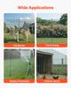 Temporary Fence with Posts, 0.9 x 25m Plastic Mesh Fencing, Garden Safety Fences Netting with Double-Spike Stakes & Guy Ropes, Temporary Fence for