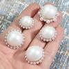 White Pearl Button Clothes Coat Decorative Button Accessories Versatile Round Women'S High-End Small Fragrant Button Sweater