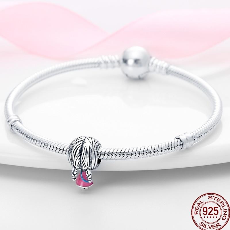 925 Silver Character Series Sports Cute Boys And Girls Charm Beads Suitable For 3MM Bracelet Diy Jewelry