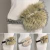 Y2K Plush Waist Belts Trendy Design Furry Fur Cowgirl Waistband Faux Fur Belts Women Fashion