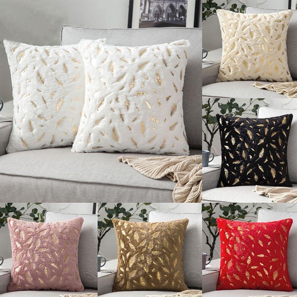 Плюшевые наволочки для диванных подушек 43x43см Наволочка для подушки Роскошная наволочка для диванной подушки Дом Офис Гостиная