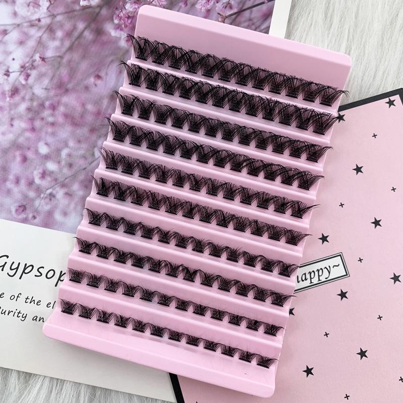 DIY self-grafting eyelashes segmented large capacity natural thick new false eyelashes