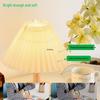 Nordic Retro Pleated Night Light: Bedroom Bedside Table Lamp with Internet Celebrity Style