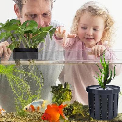 12 шт. Пористый горшок для посадки, многофункциональная чашка для аквариумных растений, плавучая чашка для водных растений для декора аквариума