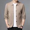 Кардиган-свитер-куртка, мужской новый осенне-зимний облегающий свитер в стиле ретро в стиле ретро, ​​свитер-пальто