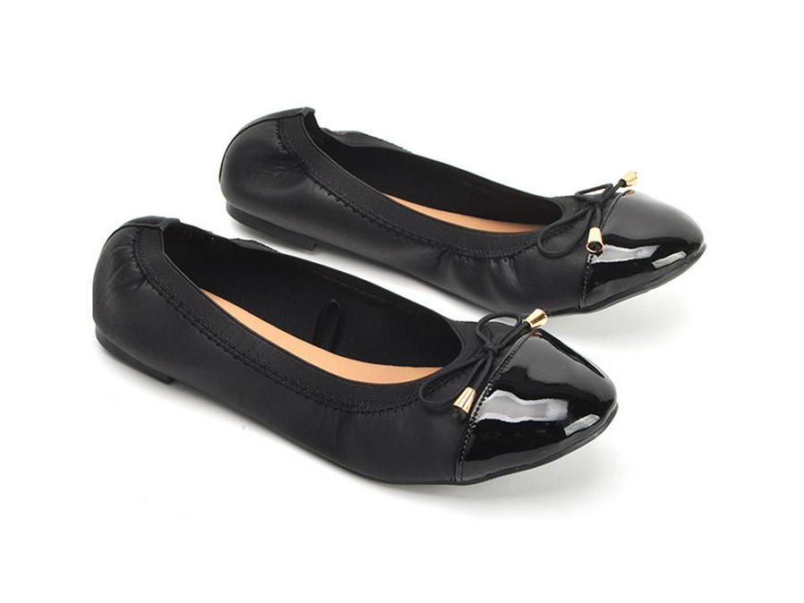 2024 New Wine Red Splicing Egg Roll Shoes for Pregnant Women - Ballet Boat Shoes with Soft Bottom, Spring/Autumn Style