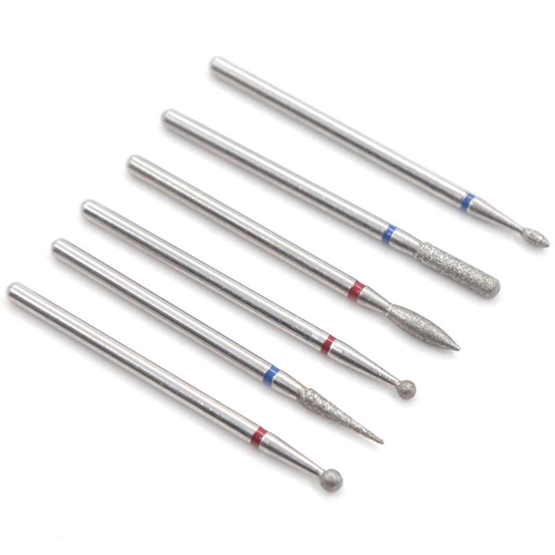 30 шт. алмазные фрезы для ногтей, фрезы с заусенцами для пилочек для ногтей, сверла для очистки кутикулы, аппарат для маникюра, художественные инструменты