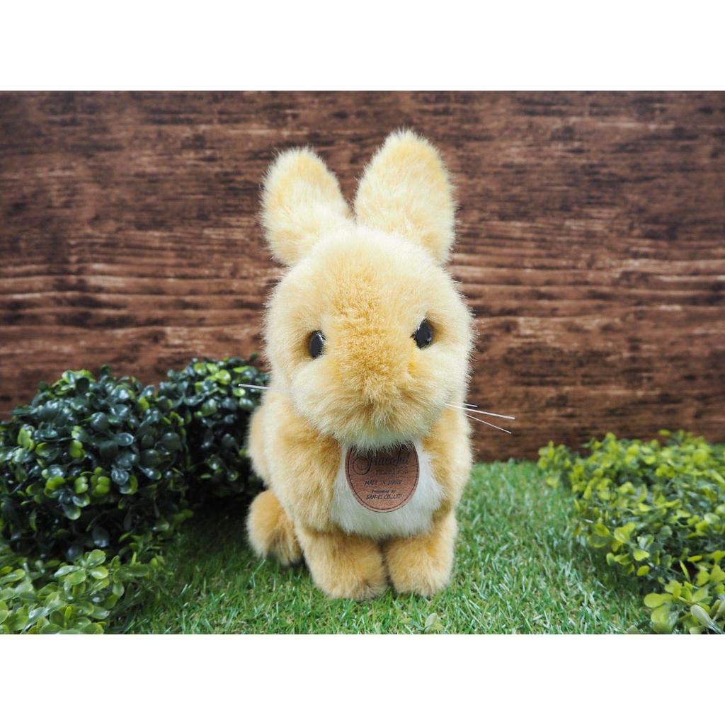 Грациозное животное (Сделано в японии) Мягкая игрушка «Сидящий кролик бежевого цвета» Общая длина 23 см I-6051