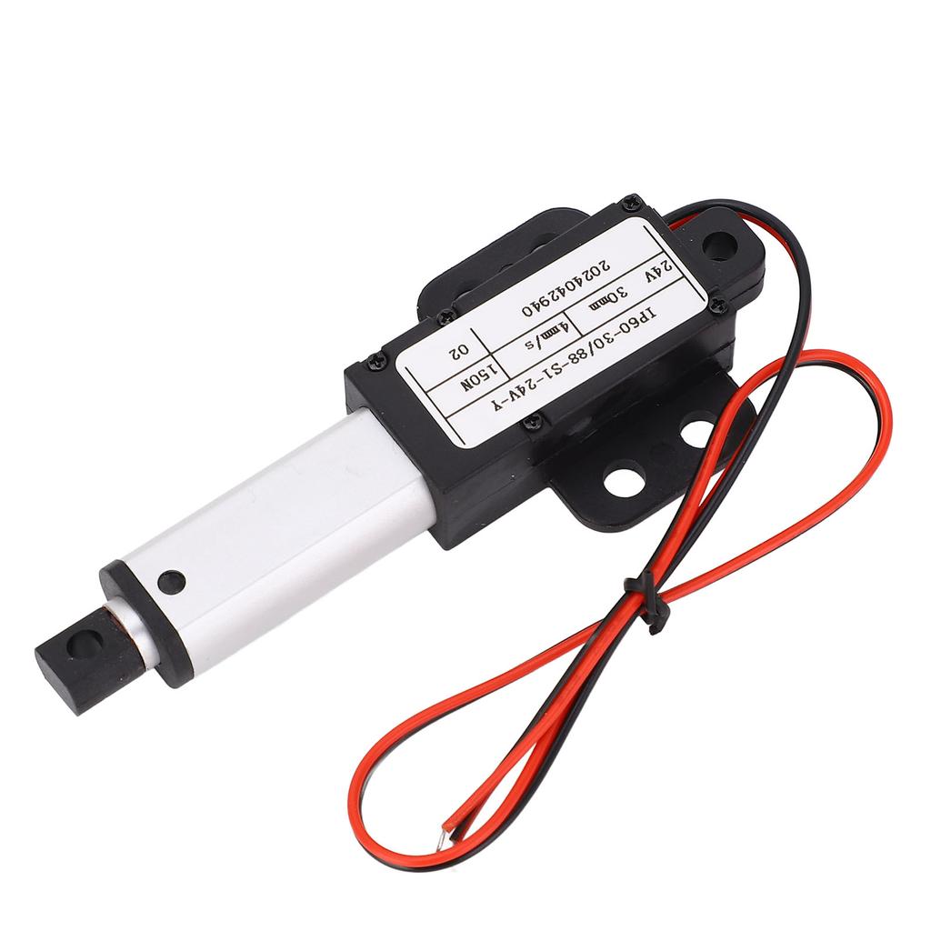 Linear Actuator, 30mm Stroke, Linear Actuator IPX4  24V, Electric Actuator with Bracket