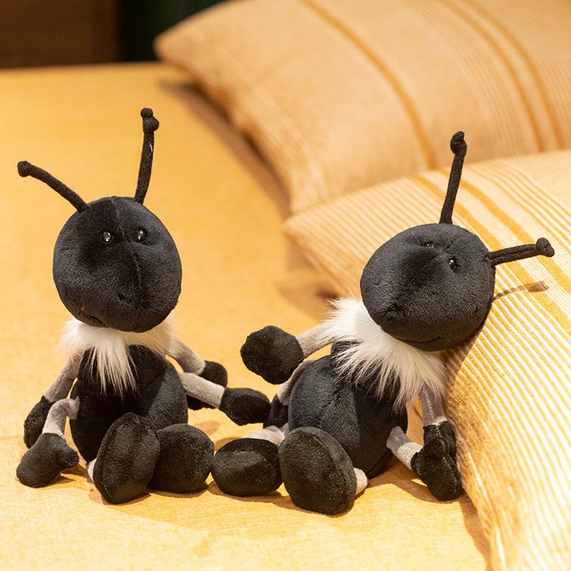 1Pc 30Cm Kawaii Black Ant Plush Dolls Lovely Ants Toy Figure Dolls Good Filling Nice Decor Birthday Christmas Gift
