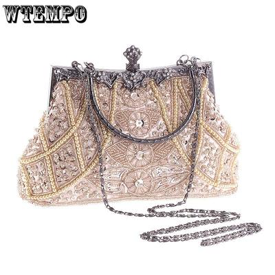 Сумочки для ужина Женские сумки с вышивкой бисером Вечерние сумки Сумки Классические свадебные сумки Сумки для подружек невесты