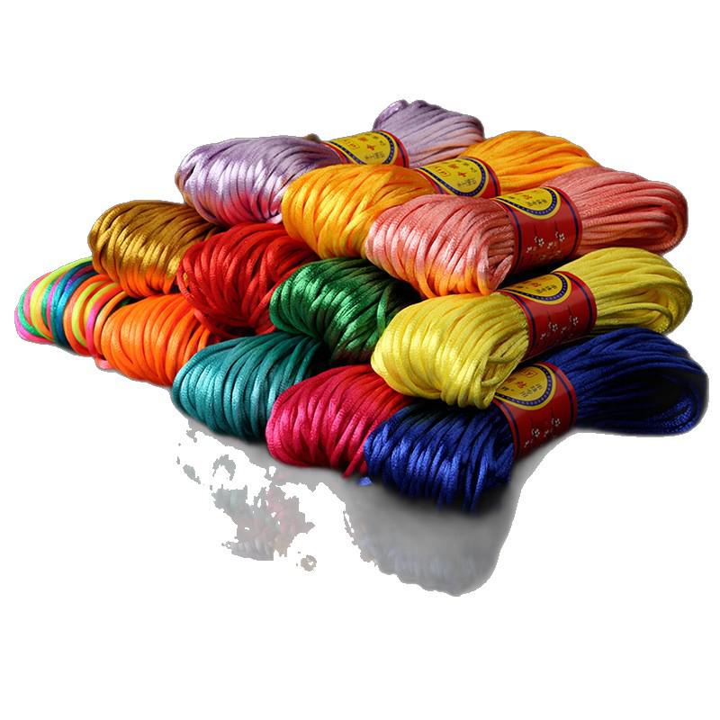Red Polyester Chinese Knotting Cord for DIY Bracelets and Beading