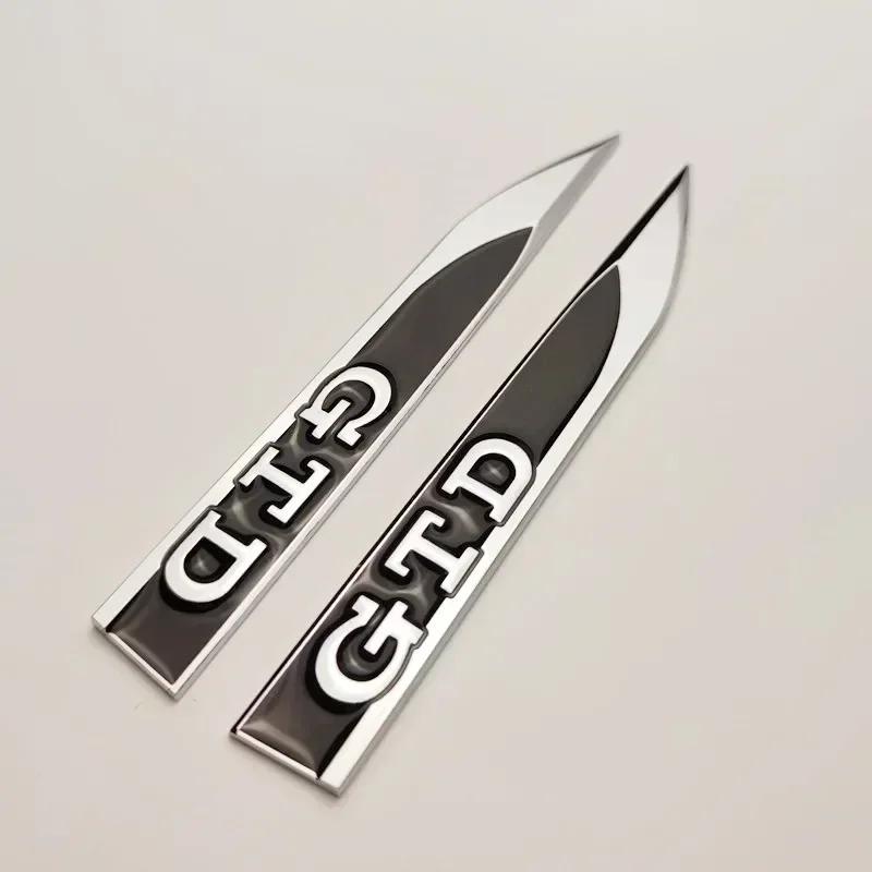 New 1PCS 3D Metal Car Body Side Fender Badge For Volkswagen VW Golf 7 6 5 GTD GLI Logo Sticker Emblem Decals Styling Access