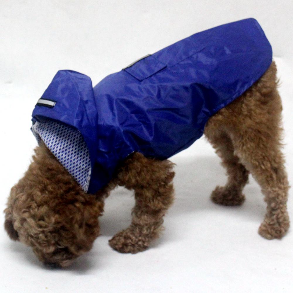 Reflective Large Breed Dog Rain Poncho - Waterproof & Windproof Hooded Raincoat