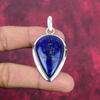 Подвеска из лазурита, ювелирное изделие ручной работы из драгоценных камней, кулон из цельного серебра 925 пробы, уникальный дизайн ювелирного украшения