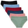 Women Underwear Cotton Briefs Solid Cute Bow Low-Rise Sexy Ladies Girls Panties Lingerie 6 PCS/Lot