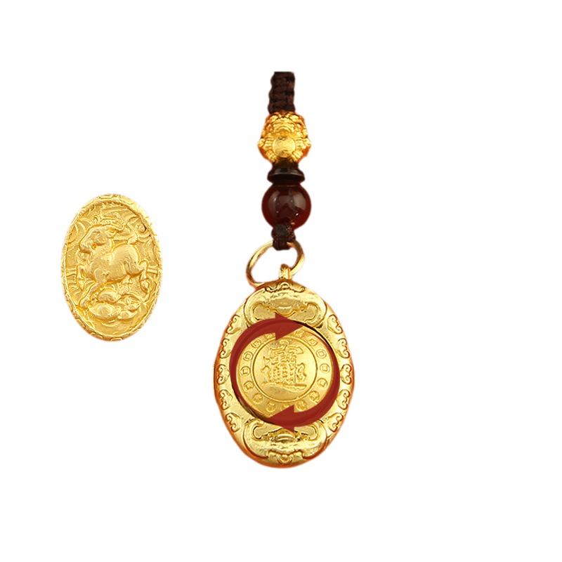 Special Pattern Keys Accessory Chinese Signs Car Key Chain Creative Zodiac Keychain  Men