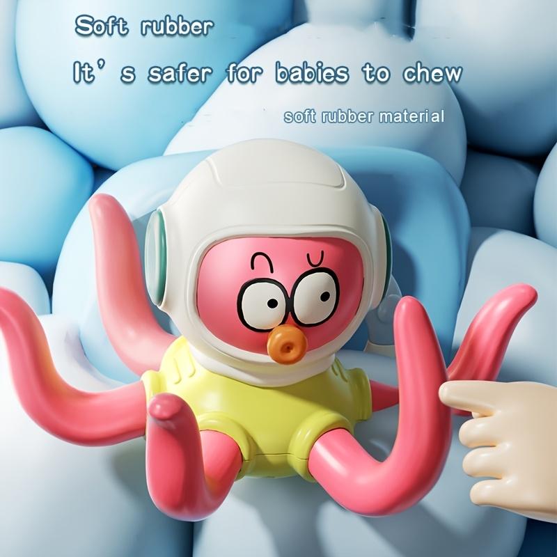 Octopus Adventure Floating Bathtub Toy for Kids, ABS Material, Splash Rattle with 5 Rings, Summer Beach Pool Water Play Game, Interactive Bathtub Fun