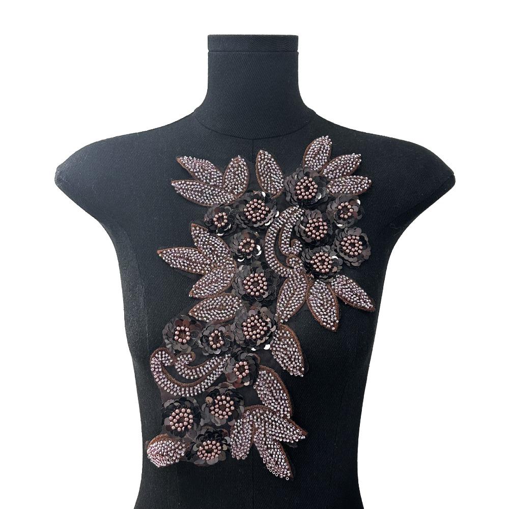 Three Dimensional Flowers Flower Embroidered Patches Sequin Patch Repair Women Clothes