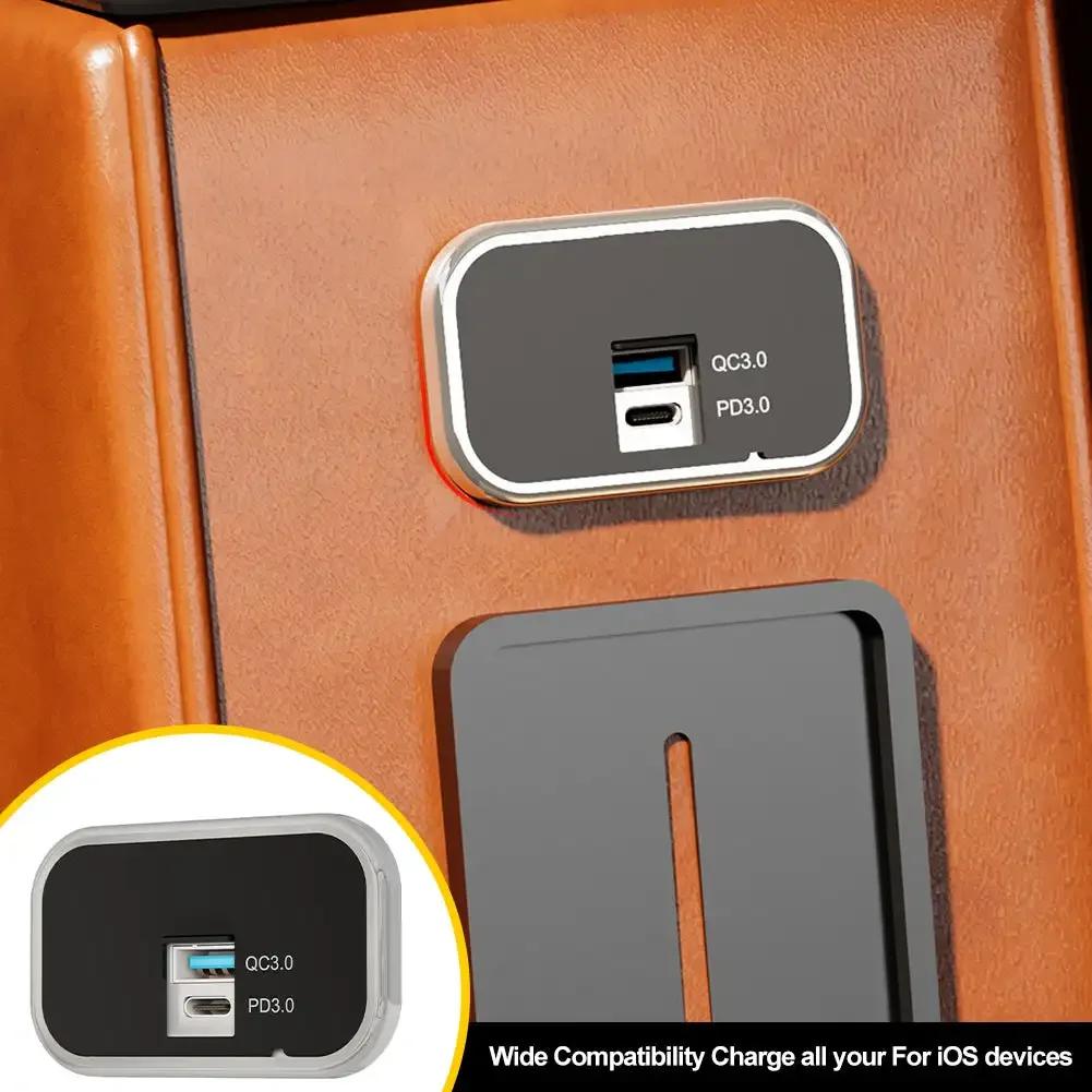 PD3.0 QC3.0 автомобильное зарядное устройство гнездо двойной USB 3.1A Type-C быстрая зарядка разветвитель розетка адаптер питания для мотоцикла грузовика квадроцикла лодки автофургона