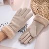 Warm Winter Gloves Plush Skiing Gloves New Touch Screen Gloves  Women