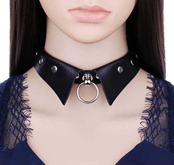 DOKiDOKi Collar and Leash for Human SM SM Choker Cosplay, Master/Slave/Cat Costume, Chain, Goods, Restraints, Handcuffs, Cosplay, Collar, Training,