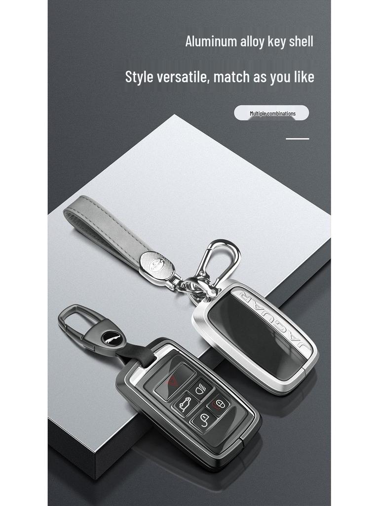Чехол для ключа Jaguar: Корпус из алюминиевого сплава для моделей XEL, XFL, F-Pace, XJL, XF, XE, F-Type