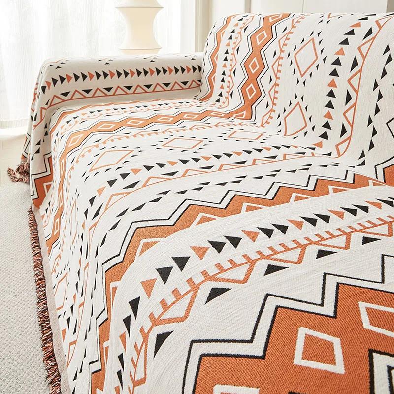 Пасторальный стиль Все включено Четыре сезона Универсальная нескользящая подушка Прямой ряд Чехол для дивана Пылезащитное полное покрытие Полотенце