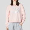 Puma Classics Metallic Logo Crew Sweatshirt Women Tops Pink 535276-66