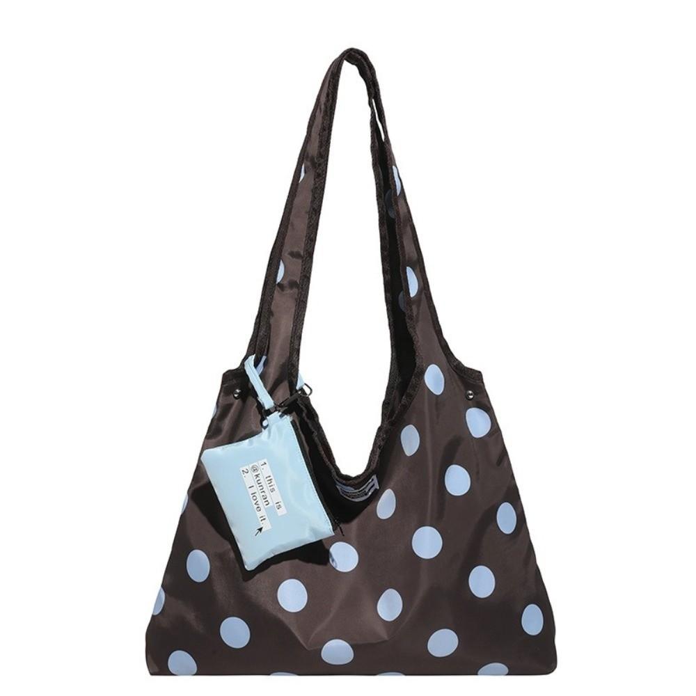 Versatile Double-sided Crossbody Bag Fashion Lace-up Shoulder Bag Polka Dot Crossbody Bag Travel