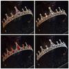 European and American Crystal Crown Birthday Princess Headwear Alloy Colored Rhinestone Headband Exudes The Charm of An Award Crown