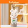 Rural Rabbit Cute Embracing Flowers Plush Toy Keychain Kid Gift Perfect Choice