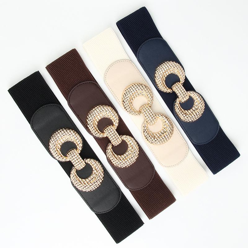 Новый Внешний Пояс-Кушак для Платья Модный и Универсальный Эластичный Широкий Женский Пояс Декоративный Пояс-Резинка для Свитера или Пальто