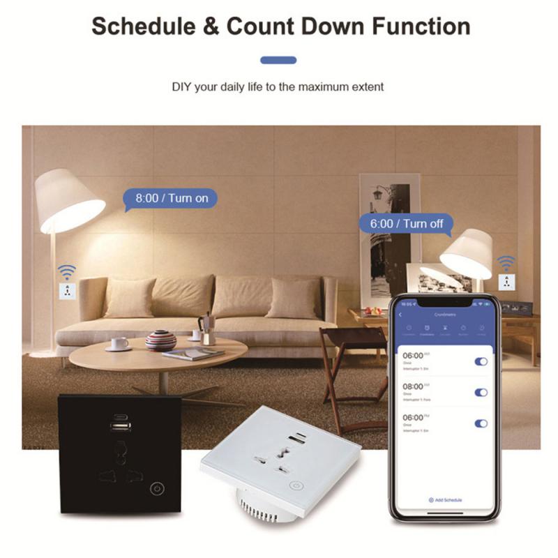 Matter Zigbee Smart Plug Homekit Direct Connection with USB for Smart Home Management