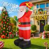 7.87FT With LED Light Xmas Inflatable Santa Claus Gift Bag Toy Yard Decor Home Decor Supplies Ornaments Christmas Holiday Gift