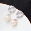 925 Sterling Silver Earrings Handmade with Natural Pearl Earrings