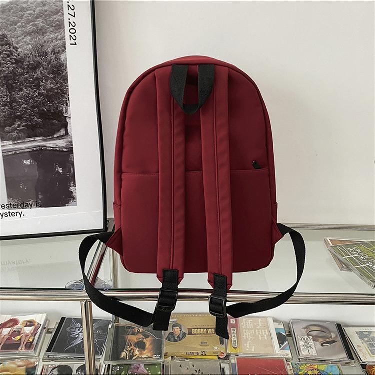 2022 Backpack Female Large Capacity Solid Color College Student Laptop Backpack School Bag