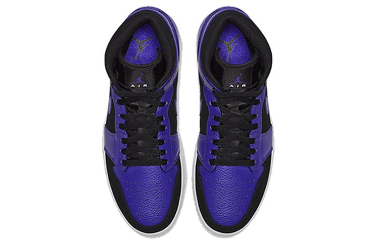Jordan 1 Mid Black Dark Concord 554724-051