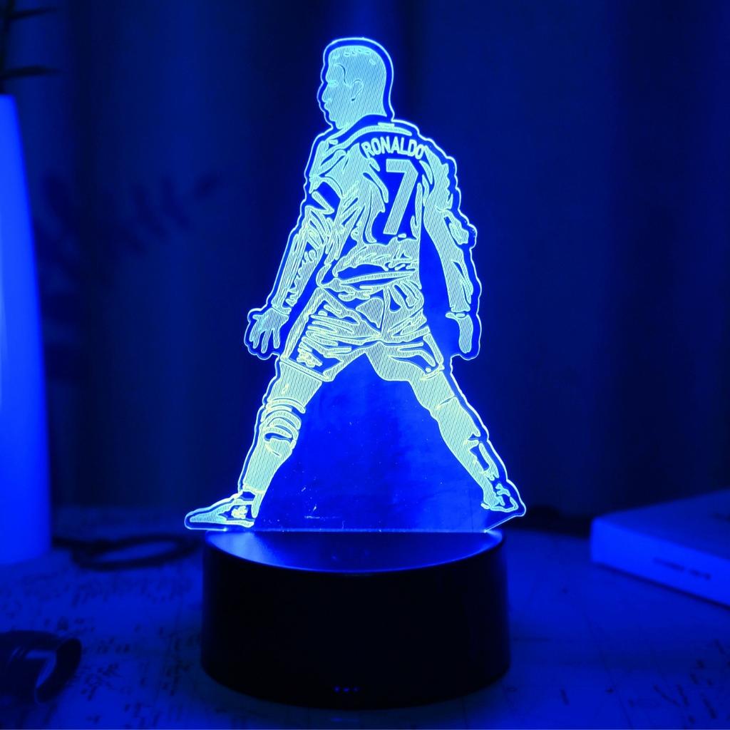 Спортивный 3D ночник USB Сенсорный Цветной Свет Атмосферный Свет для Комнаты Подарочный Свет.