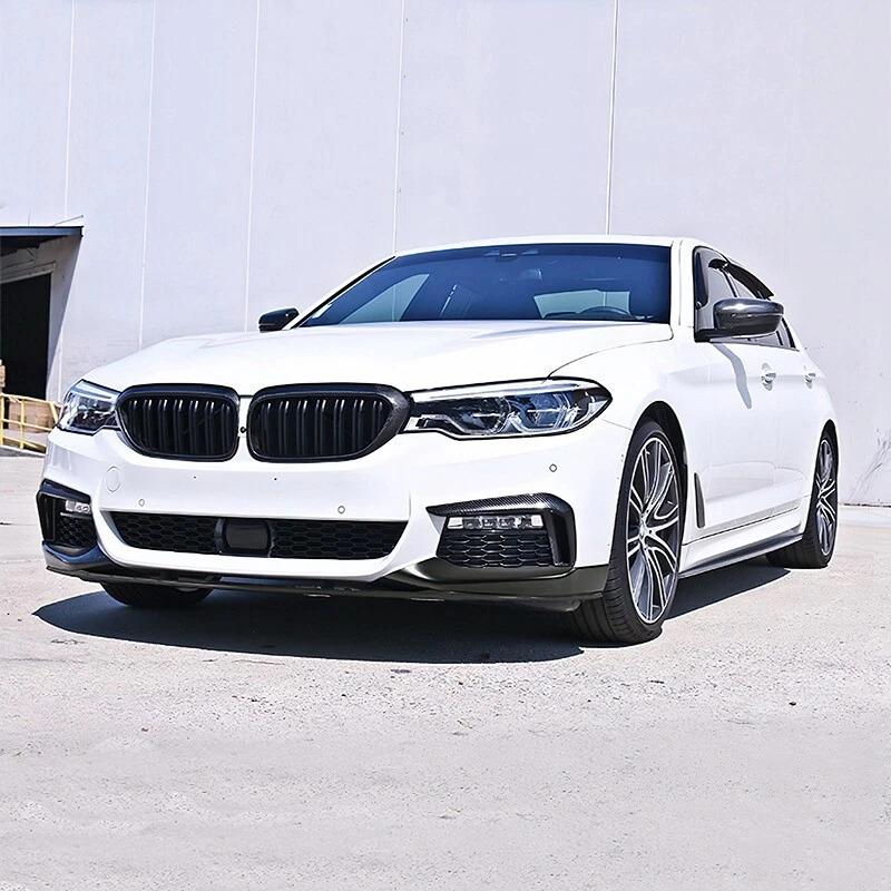 Для BMW 5 серии G30 G31 M-Tech M Sport 2017-2020 Высококачественный 4 шт. Автомобильный передний сплиттер бампера спойлер кузовной комплект в стиле MP Глянцевый черный