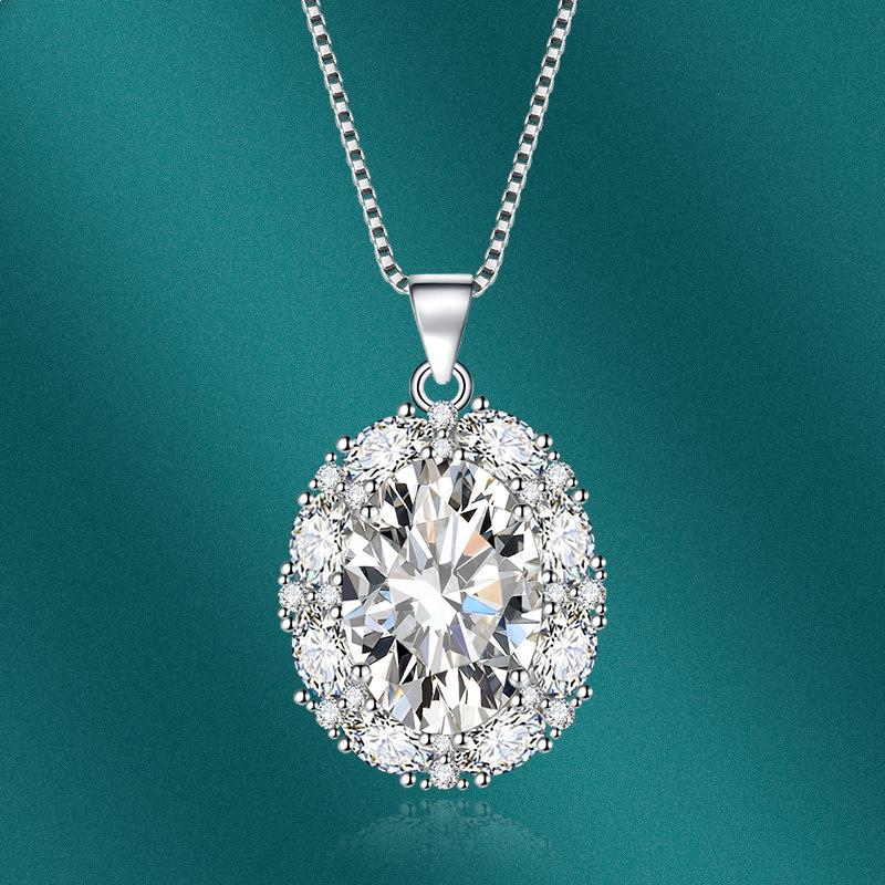 Sace Gems Классический роскошный циркон для женщин кулон ожерелье ювелирные изделия свадебное обещание вечерние подарок