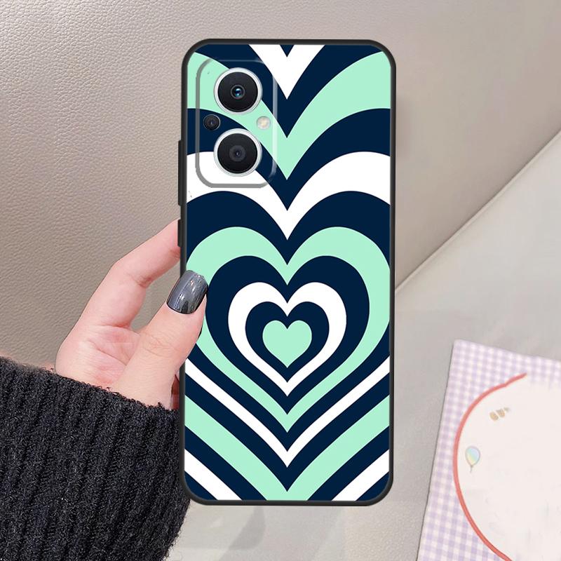 Latte Love Тоннель Коричневое Сердце Чехол Для OPPO Reno 14 10 11 12 13 Pro 12F 11F 13F 14F 7 8 Lite OPPO Find X9 X8 X6 Pro Чехол