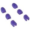 6Pcs Saxophone Key Risers Silicone Comfortable Cushioning Saxophone Finger Pad Sax Thumb Pad Purple