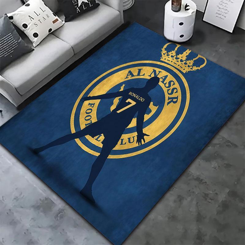 Al-Nassr FC Carpet Rug for Living Room Bedroom Home Sofa Decoration,Kids play Non-slip Floor Mat