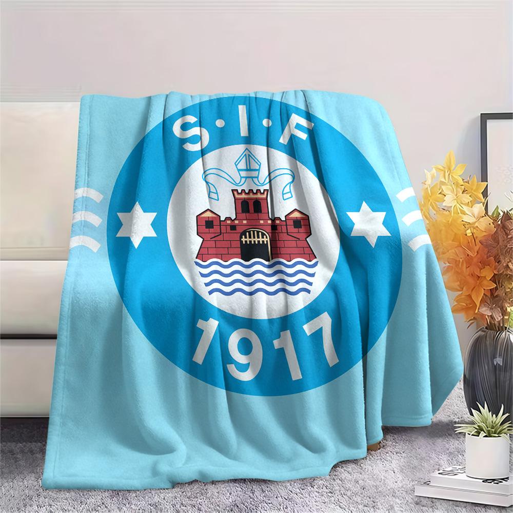 Silkeborg Sports Association Print Flannel Blanket, High quality Comfortable for All Seasons, Home Decor, Warmth and Comfort