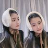 Plush Winter Small Scarf Thick Warm Neck Wrap New Tie Earmuffs