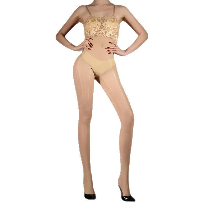Сексуальные женские косплей горничные кружевные колготки масло глянцевый блестящий боди ромперы 5D тонкий шелковистый облегающий комбинезон моделирующий леотард