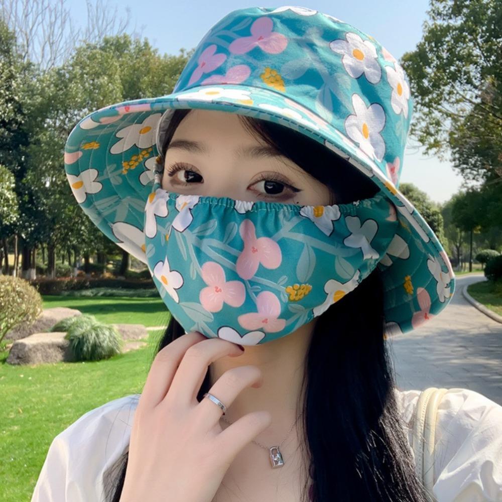 Цветочная женская шляпа от солнца, солнцезащитная шляпа, легкая солнцезащитная маска для скалолазания